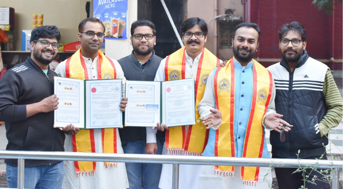 DrRabeshKumar's tweet photo. Finally Convocated.. ๐ค๐ค
40th convocation of @iitismdhn on 21st December 2019.
Thanks to almighty God, my Guru Prof. @amitraidixit, family and friends.
#PhD #Degree
#40thConvocation #IITISMDhanabd https://t.co/5w5exF8HNX