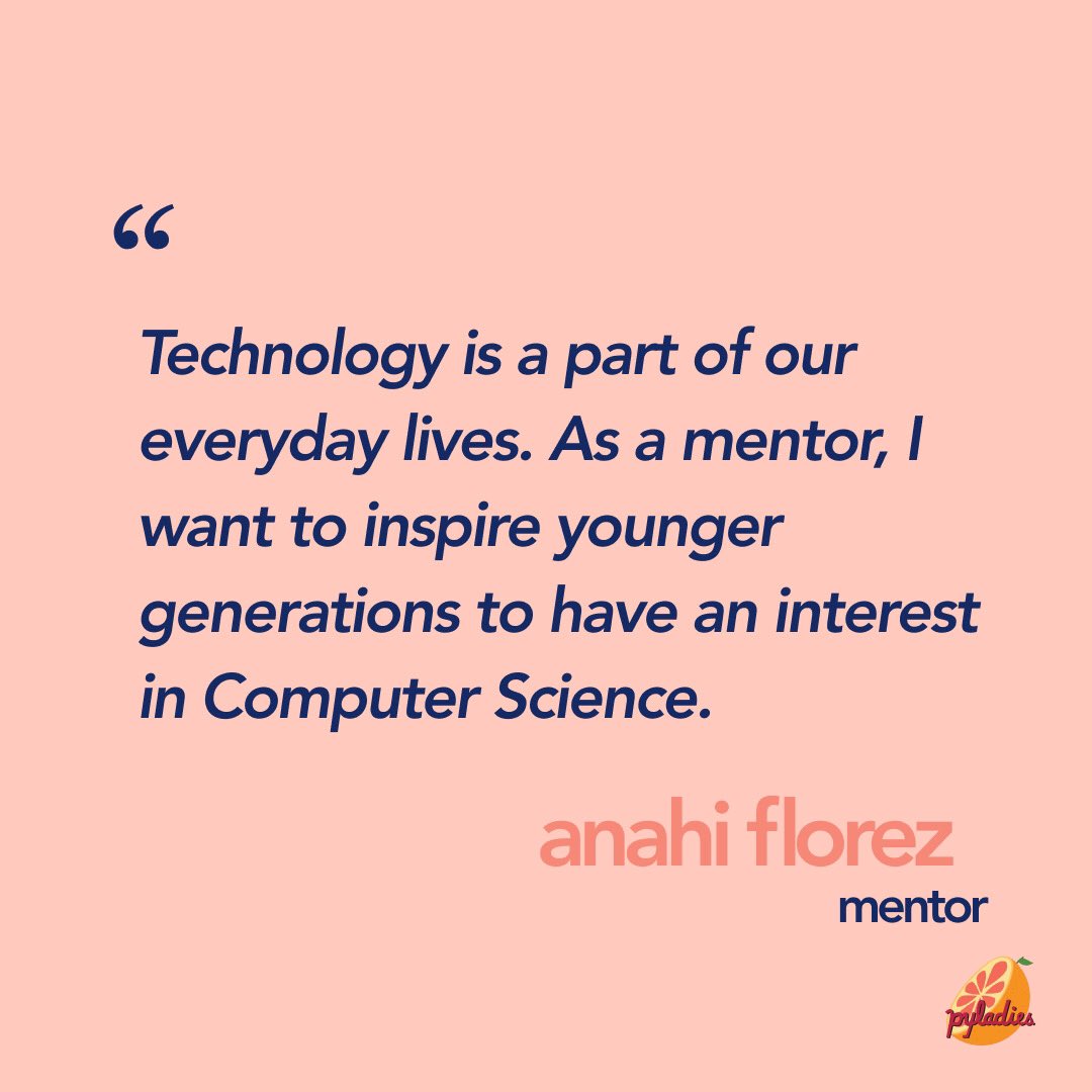 PyLadiesRGV's tweet photo. ✨MENTOR HIGHLIGHT ✨

Meet one of our Django Girls Mission mentors, Anahi Florez! 🤩 Anahi is pursuing her B.S. in Civil Engineering with a minor in Computer Science at UTRGV and Programs Intern at MissionEDC. 🥳💕 #pyladiesrgv
#djangogirlsmission #latinxintech #womenintech https://t.co/G1NiP1g4Jv