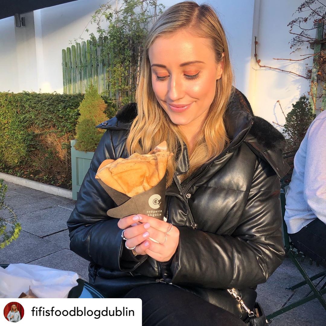 @fifisfoodblogdublin • Blessed art crepes amongst women and blessed is the banana and nutella inside ✨ I look in love with the crepe from @creperieangelie in @kildarevillage in this pic 😂

#dublinfood #dublinfoodblogger #irishblogger #foodlove #organicflour #artisan