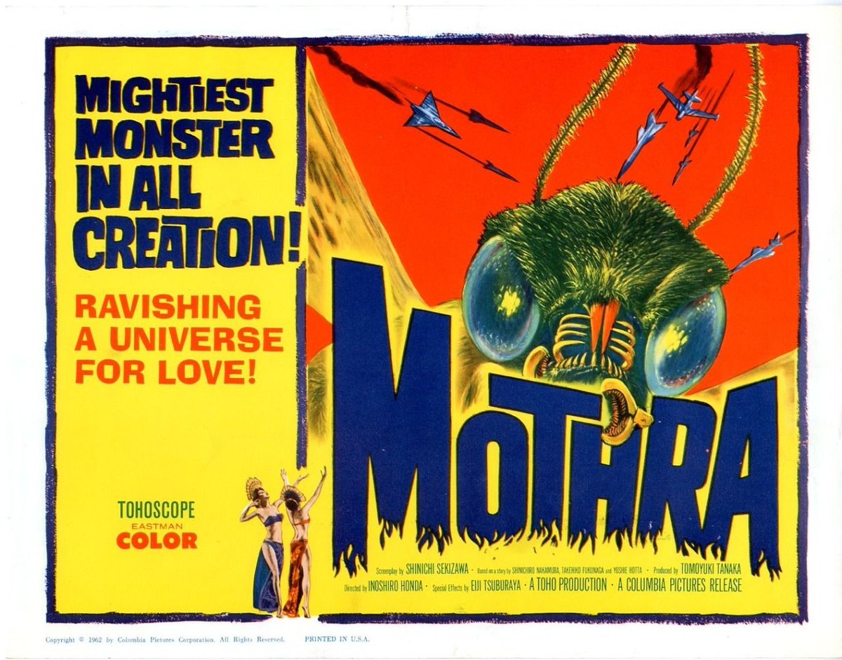 MOTHRA (Ishirō Honda, 1961) #posteroftheday