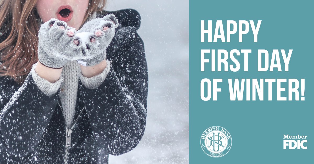 herringbank's tweet photo. Happy First Day of #Winter! What are you looking forward to this season? A #SkiTrip? #Fireside nights? Building the biggest #snowman on the block? Share in the comments! https://t.co/vCjJ6zKIMk