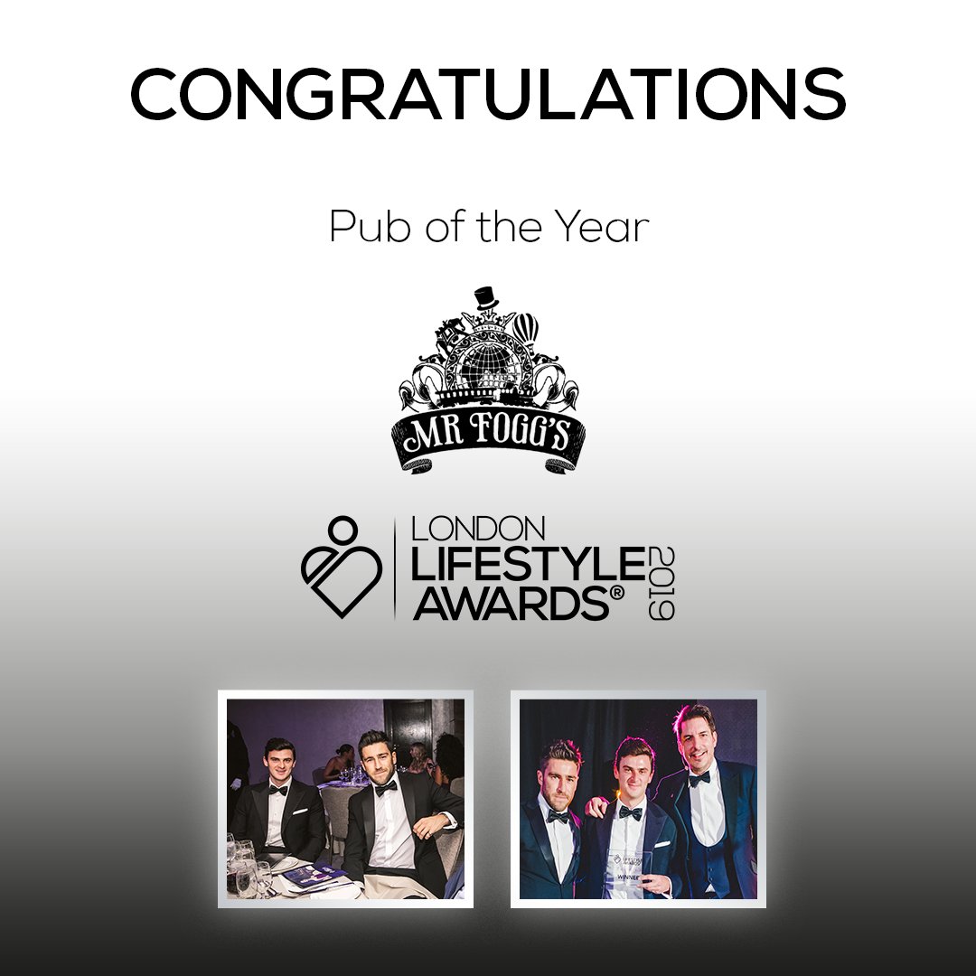 So proud of <a href="/MrFoggsGB/">Mr Fogg's</a> the best pub in London for the year 2019.
.
.
#londonlifestyleawards #bestlondonpubs #lovelondon #london #londoner #londoncity #londonlife #igerslondon #ig_london #prettycitylondon #londonbylondoners #londo