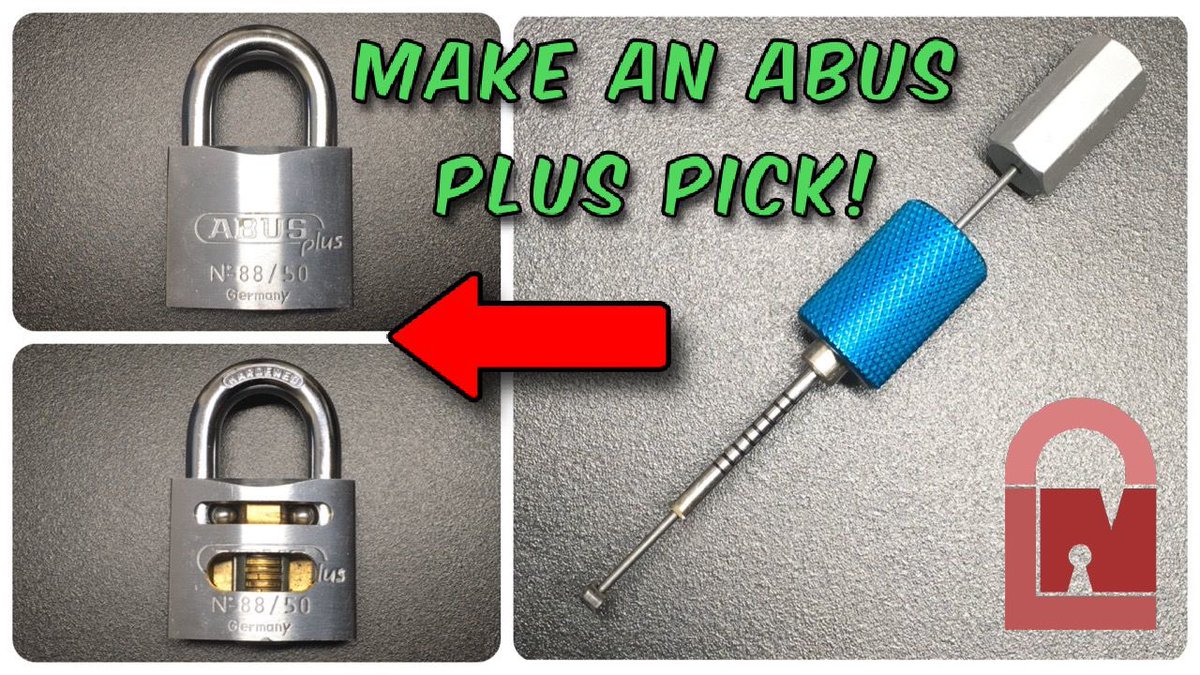 I’ve been meaning to make one of these ABUS Plus picks for a while and also make use of these clunky discs detainer picks you can buy from China 👍😃 <a href="/dazevers1/">daz evers</a> also has a great video on these 😎 Making an Abus Plus Disc Detainer Pick youtu.be/He3PX3LU9ew #LockPicking
