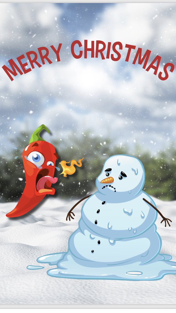 RickCreber's tweet photo. Merry Christmas 🎄 Everyone from Nong and I #MerryChrismas #smallbatch #hotsauce #madeinguernsey #guernsey #bailiwickofguernsey #isleofsun https://t.co/dzWOlr4sGW