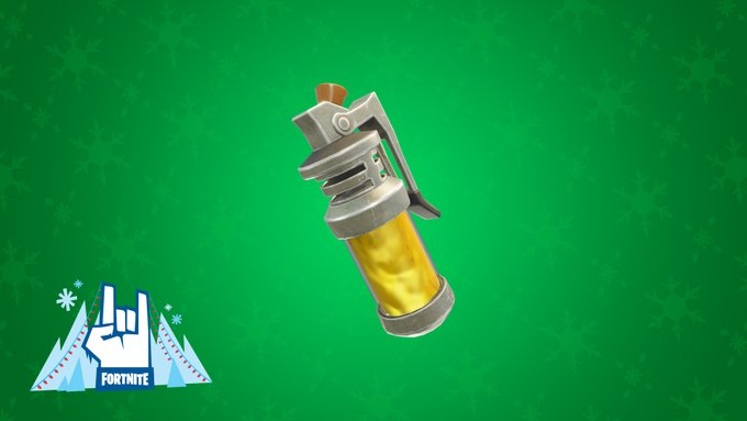 ItsNickeler's tweet photo. As expected, The Stink Bomb has made a smelly return ! #FortniteWinterfest https://t.co/XhgXHQwLxX
