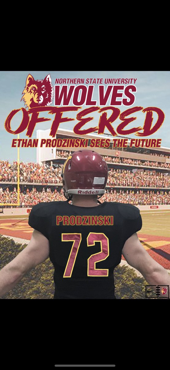 EProdzinski's tweet photo. Blessed to receive an offer from Northern State University! Thank you @IsaacFruechte14 for giving me this opportunity!! #PACKLIFE https://t.co/fC6oDdK2m5