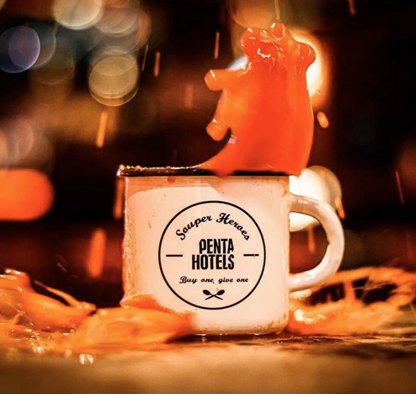 NJCrow's tweet image. Love this that #pentahotels are doing - Souper Heroes🍲 buy one soup and we’ll donate one to those in need.  Hotels supporting soup kitchens 😀