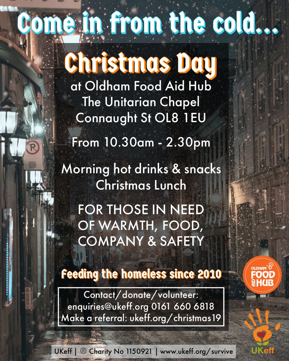 Do you know of someone we could help ukeff.org/news/come-in-f… #RT <a href="/OldhamCouncil/">Oldham Council</a> <a href="/OldhamChronicle/">Oldham Chronicle</a> <a href="/OldhamFoodbank/">Oldham Foodbank 🦉</a> <a href="/GMPOldham/">Oldham Police (GMP)</a> <a href="/sugs75/">Ibrahim Yousaf</a> <a href="/OldhamReal/">Real Change Oldham</a> <a href="/ruthmajor44/">RubbishRuthsRambles</a> @Rev962 <a href="/jeanhurls/">Revd Canon Jean Hurlston💙</a> <a href="/WolstenhulmeIan/">Ian Wolstenhulme</a> <a href="/NeilEvans359/">Neil Evans</a> <a href="/Bashman786/">Chief Inspector Bash Anwar</a> <a href="/ChauhanZahid/">Zahid Chauhan, OBE,FRCGP</a> @cllrjennyoldham <a href="/NightOldham/">Oldham Community Night Shelter</a> <a href="/Bashman786/">Chief Inspector Bash Anwar</a>