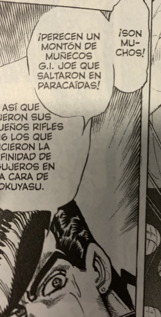 hunternszero's tweet photo. . @ErrorComicMx @PaniniMangaMx Ya tenía rato que no encontraba errores… JoJo’s B.A. Diamond is Unbreakable Vol. 1 P.60 le falta una T. P.261 y 263 Debería de decir Parece. (Se pone a posar) https://t.co/c6jODmcdP9
