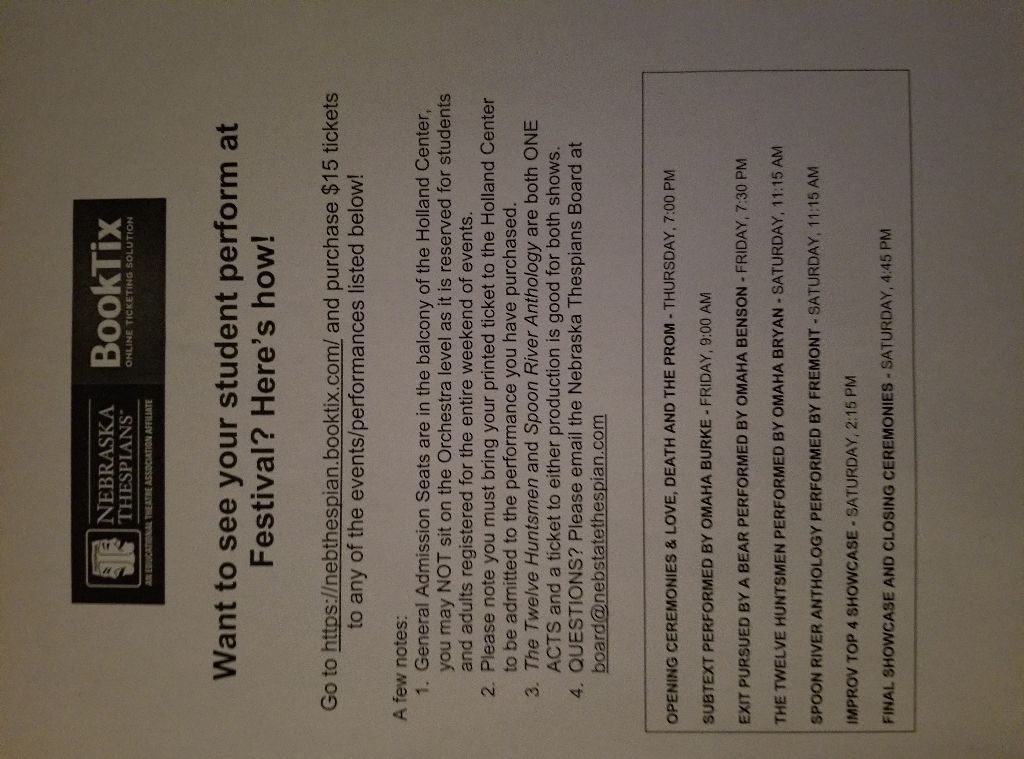 BensonDrama's tweet photo. If you didn't get to see these wonderful students in Exit, Pursued By Bear, not to worry! You can see them when they perform at the Holland Center on January 3rd! Just follow the instructions below😊😊😊 https://t.co/jVGp09hLhI