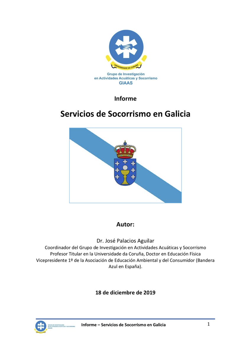 jlpouy's tweet photo. Informe actualizado sobre los Servicios de #Socorrismo en #Galicia, por el Dr. José Palacios Coordinador del #GIASS de la @UDC_gal integra datos de @SosSegovia 
#socorrismo acuático #socorristas #playas 
https://t.co/s2EEQVcMoJ https://t.co/omso3NNjzU