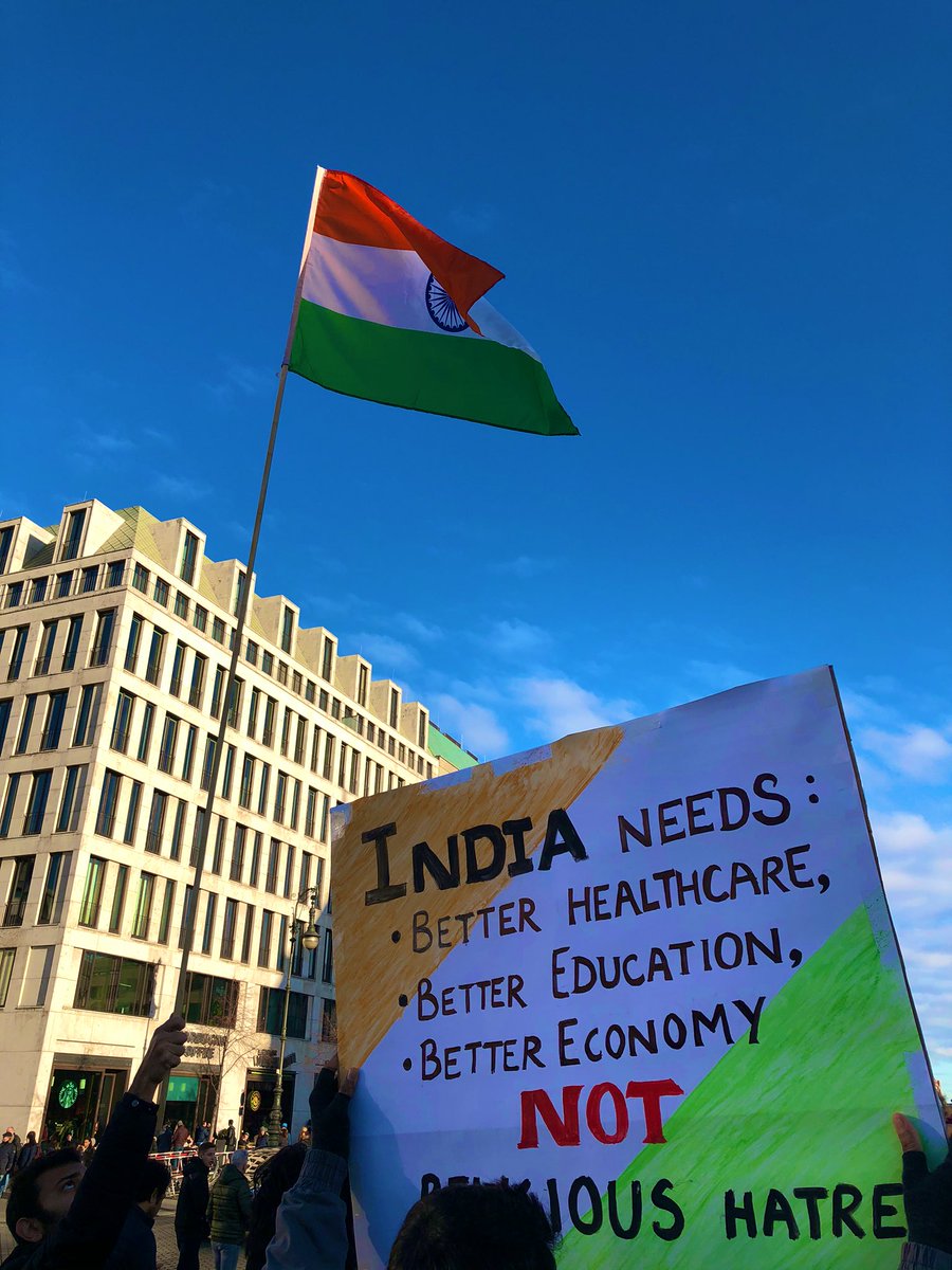 bensamjonz's tweet photo. Students and Youth in Berlin came together against caa and nrc #berlinforindia #CAAProtest #RevokeCAA_NRC #PeacefulProtests #togetherwefight #unifyindia https://t.co/mxPflsK5AZ