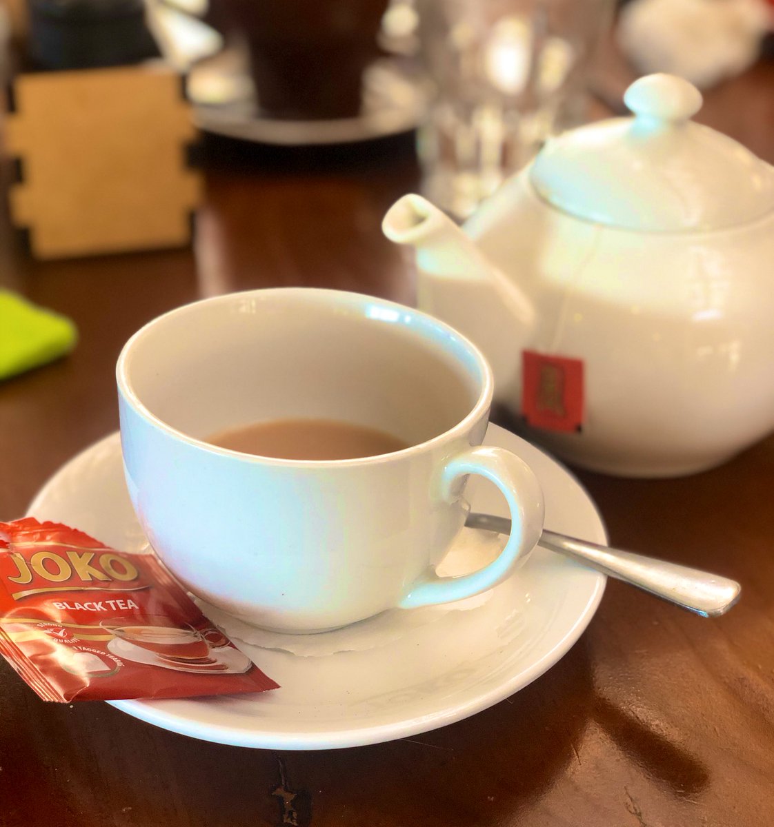 First time I have ever seen #jokotea at a restaurant ☕️ Thank you 🙏 @jokoteasa &amp; <a href="/NUYWINERY/">NUY WINERY</a>