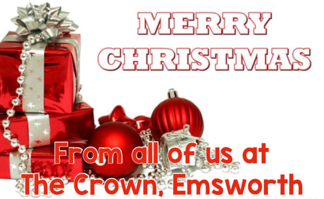 It's almost here Merry Christmas from all of us at The Crown to all of you.