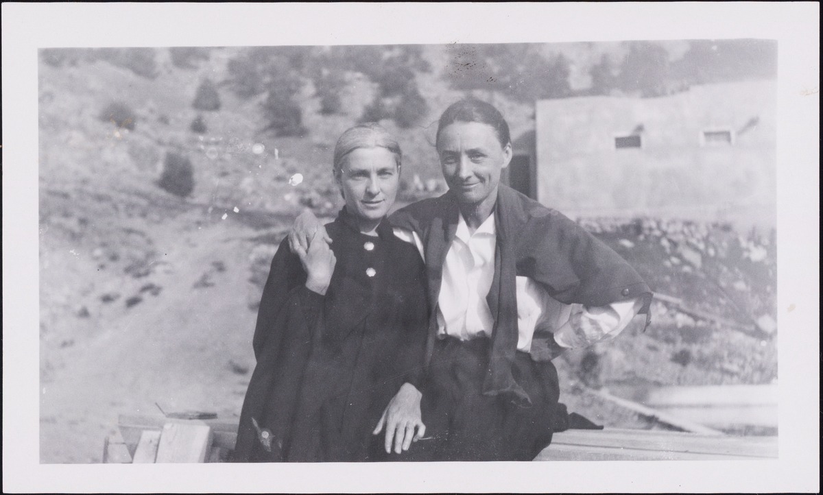 Photograph of Rebecca James, Georgia O'Keeffe, Taos, NM From: Rebecca Salsbury James papers bit.ly/2Q0QLQc