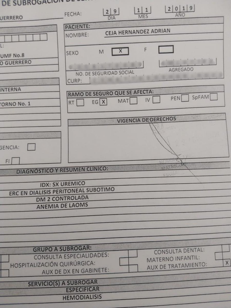 MarzhePdL's tweet photo. AMIGOS AYUDA🙏🏽🙏🏽🙏🏽

Para el Sr. Adrián Ceja, quien sufre de insuficiencia renal, necesita sesiones 3 veces por semana y su clínica está a 40 min, es un Sr. de bajos recursos y no puede solventar los gastos del tratamiento. Ayuda con lo que puedas donar o comparte con un RT. 🙏 https://t.co/RM5gStpf7P