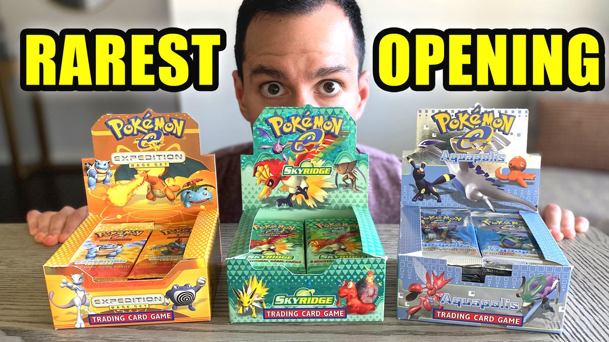 RAREST Pokemon Cards Opening I've Ever Done! (ONLY Skyridge, Aquapolis &  Expedition Packs) Watch: https://t.co/48V8RN7jX9