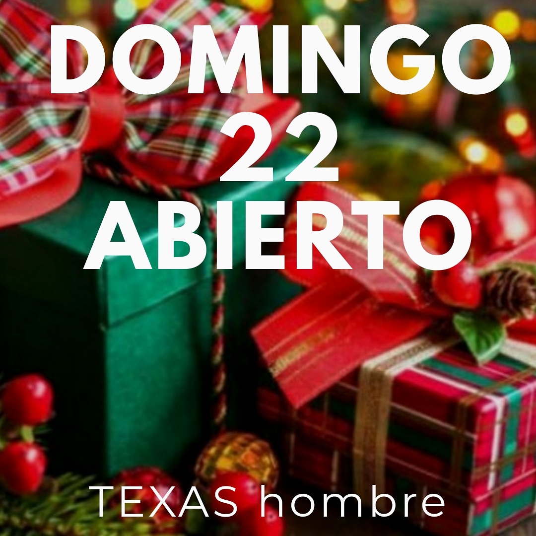 ¿Aun no tienes todos los regalos? Nosotros estaremos este domingo para que puedas hacer tus compras navideñas. 
#texashombre #texasjeans #texas #igersvillarreal #vilareal #villarreal #stylmen #menwear #moda #menstyle #fashion #domingoabierto #papanoel #feliznavidad #bonnadal