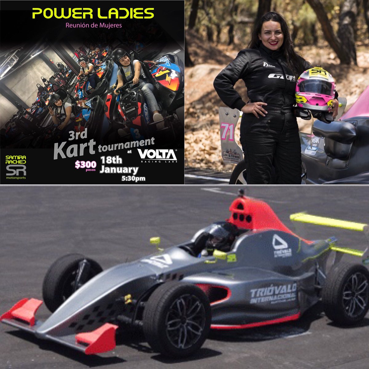 ShiftUpNow's tweet photo. Love showcasing what our great Brand Ambassadors are doing. This amazing lady is hosting a @powerladiesoficial karting event. Check out her Facebook link: https://t.co/lXO9aB9QOH
Let’s all go to Mexico! #samirarached #shiftupnow #drivelikeagirl #mexico #karting #girlpower https://t.co/2q34qaKpcZ