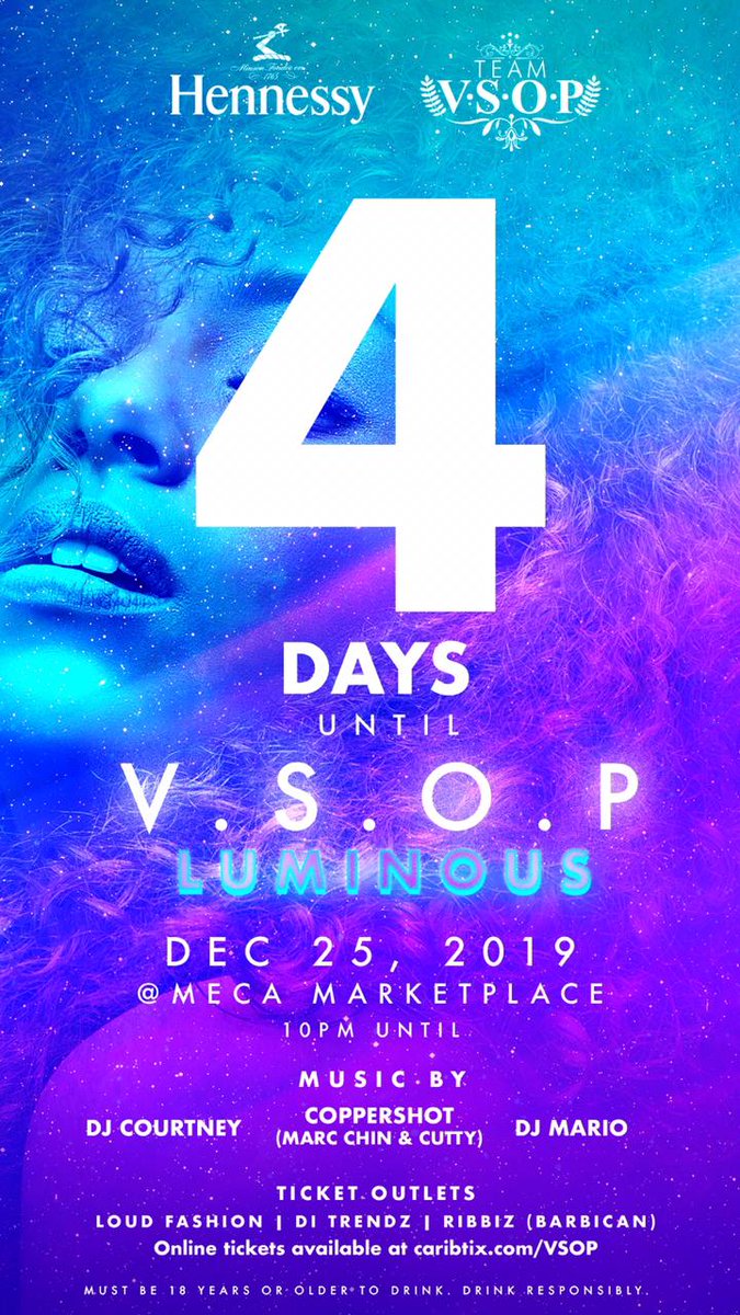 🔥🎄Come dressed in your best NEON outfit to experience what #VSOPLuminous is all about (Acceptable neon colours are pink, orange or yellow)😌 See you on Dec 25 at <a href="/themecaja/">The MECA Jamaica</a>🎄🥃. Tickets Available at @ribbizja @loudfashion @ditrends_clothing or online at caribtix.com