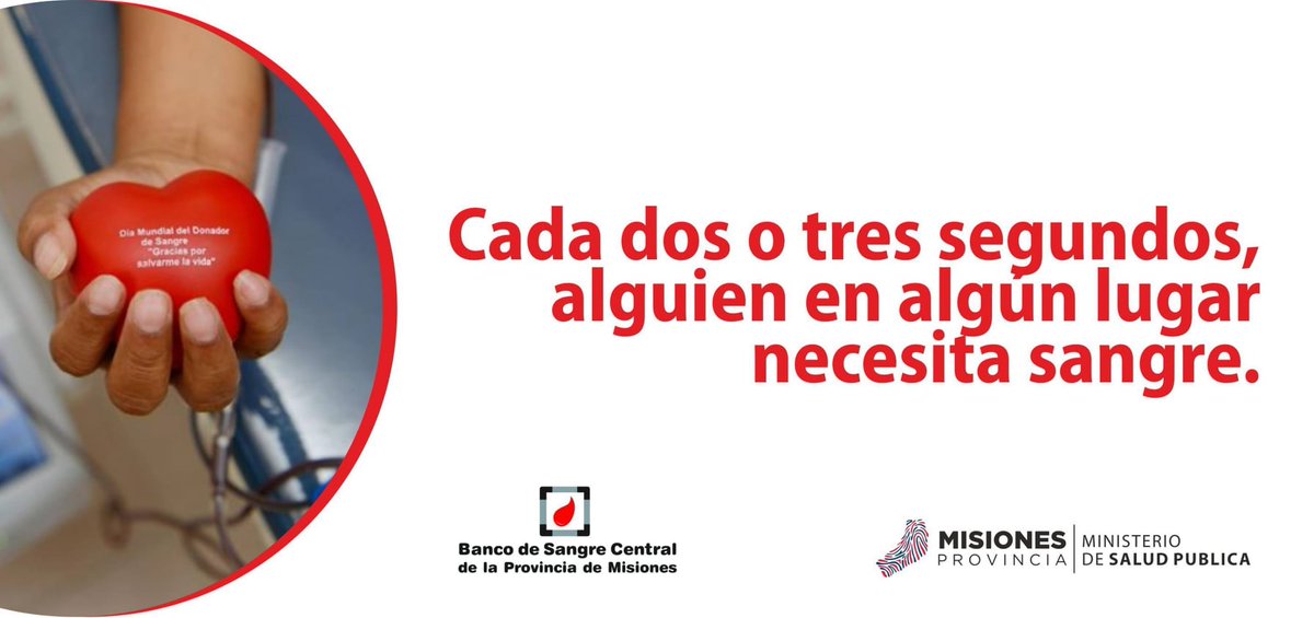 👉🏼 Sangre Segura para Todos
La sangre y los hemoderivados son necesarios para tratar a los pacientes que se someten a intervenciones médicas y quirúrgicas avanzadas.
#bancodesangremisiones ❣️