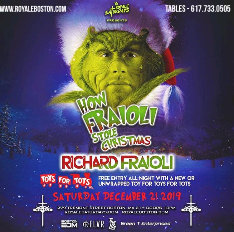 RichardFri's tweet photo. TONIGHT BOSTON...RICHARD FRAIOLI at Royale alongside the Royale Dolls! Please bring an unwrapped TOY. Opening set by Marc Rocheleau. Thank U! #ROYALESATURDAYS #TMFHM #FRIARTISTMGMT #TJKNOWS https://t.co/EhsqZv5Nqg