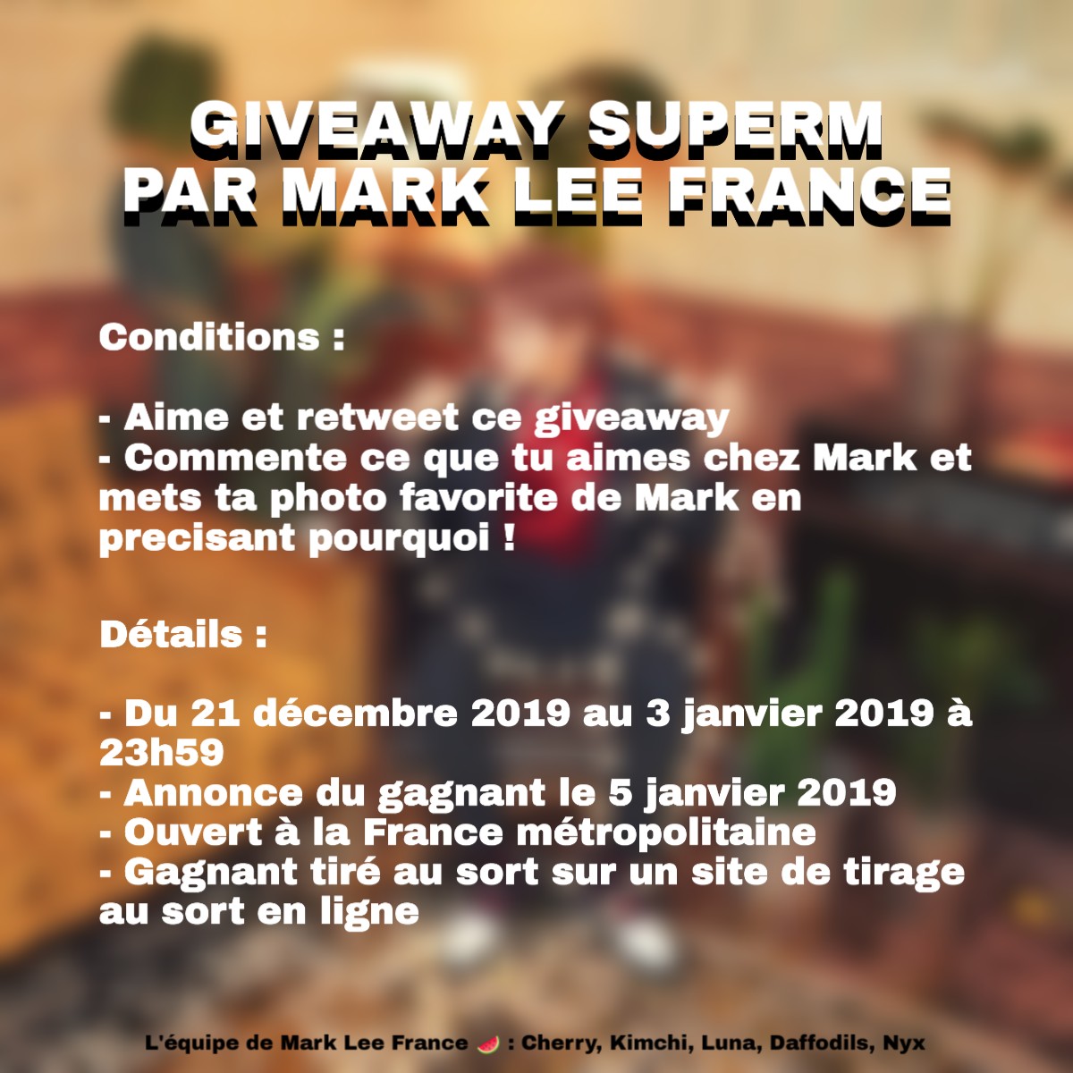 marklee_france's tweet photo. 🎁🎄 | 211219

Et bam joyeux Noël en avance ✨ ! Et oui, pour vous remercier d'être aussi nombreux à nous suivre et nous soutenir, nous vous proposons notre premier giveaway ! Bonne chance à vous tous ❤️

Envie de multiplier ta chance par 6 ? ⬇️
https://t.co/BKlvyAPCJV https://t.co/NllC7GWYfo