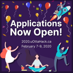 The biggest hackathon in the capital is back for Round 3! 

Get ready for an unforgettable weekend at uOttawa on February 7th-9th, 2020! 🎉

APPLICATIONS ARE NOW OPEN!
Apply here: 2020.uottahack.ca 👈