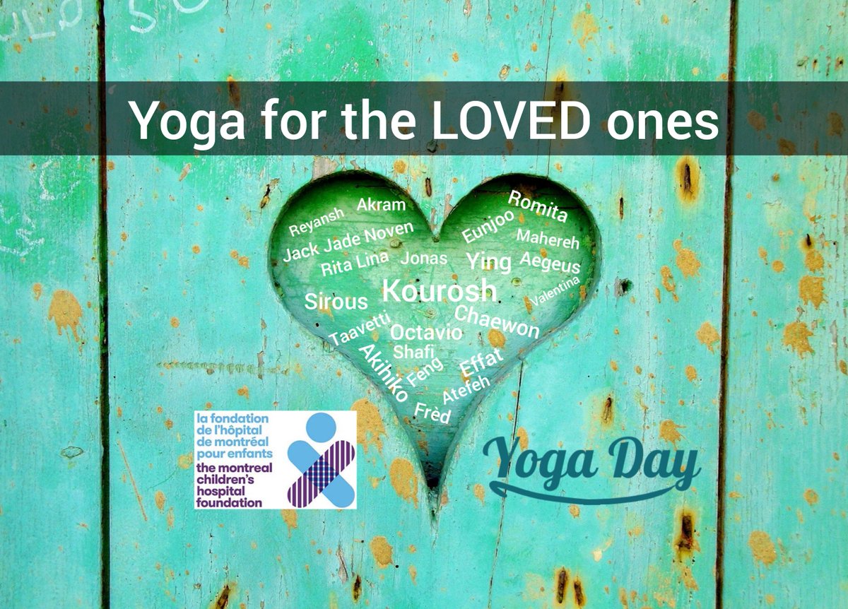 YogaDayMyDay's tweet photo. YogaDay hosts a fundraising event (30 min Pilates, 1 hour Yoga/Meditation) Jan 17, 2020, 10 am. All collected money from donations and tickets go to the Montreal Children's Hospital Foundation. Ask for a tax receipt. https://t.co/rh6hCX2Sfl 
#yogadaymyday #fundraising https://t.co/S6z0iISZDp