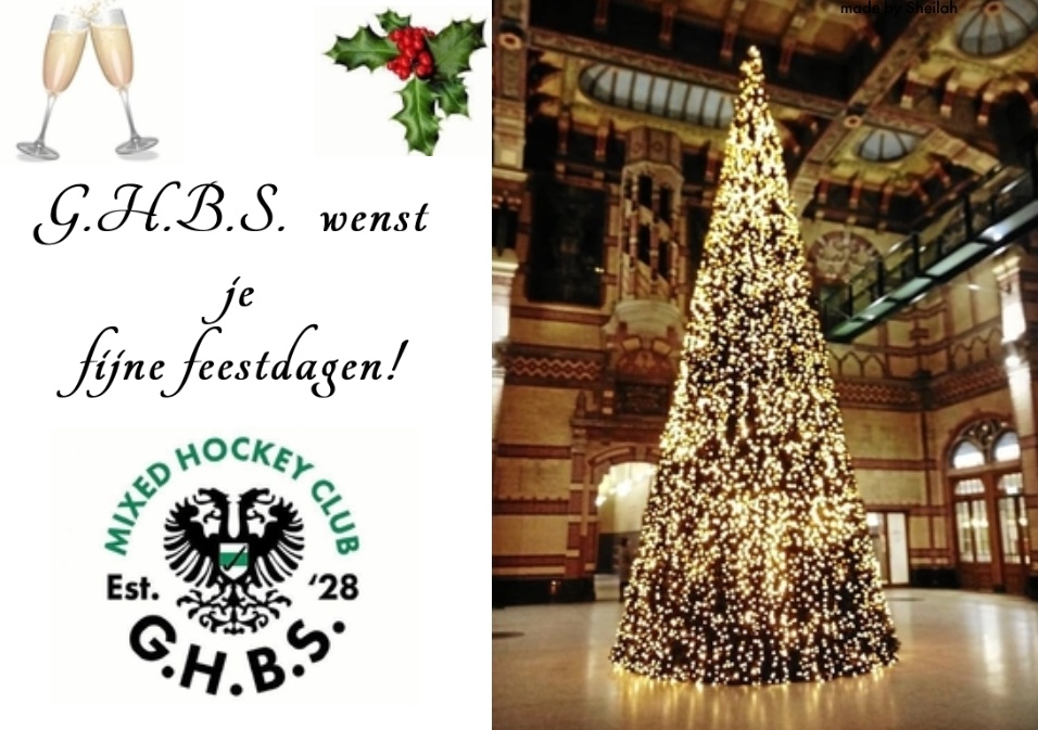 GHBS wenst iedereen gezellige kerstdagen en een sportief 2020! 🥂🎄 #joinGHBS