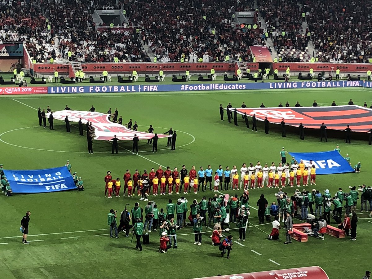 Houtan_ILO's tweet photo. The final of the #ClubWorldCup2019 - A great moment to recognize and thank all workers who have made this possible! @SCcorporate @ADLSAQa @ILOQatar https://t.co/NiyHFlSSFD