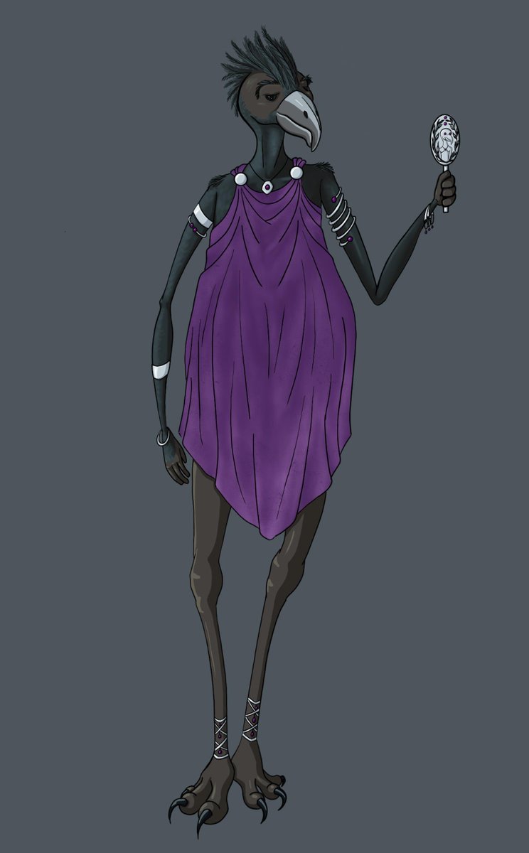 DraggerGames's tweet photo. The first of our 9 playable races are the Ferrick. Cunning fancy bois, the Ferrick bring order to the chaos that is Planet. If you strive for perfection, to own the nicest, shiniest things, and to never get your own hands dirty, then the Ferrick are for you! #ferrick #ttrpg #rpg https://t.co/N8EdNtITzw