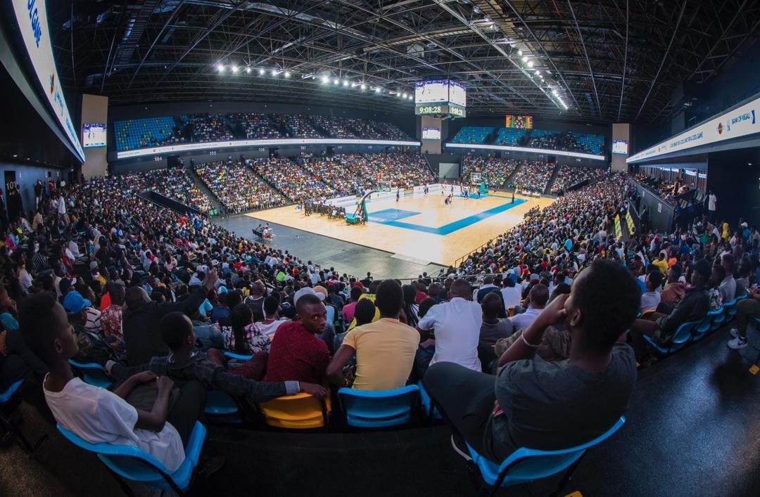 UrugwiroVillage's tweet photo. President Kagame is now attending the Patriots vs City Oilers semi final qualifier game for the Basketball Africa League games @thebal https://t.co/ckCVVUZlOh