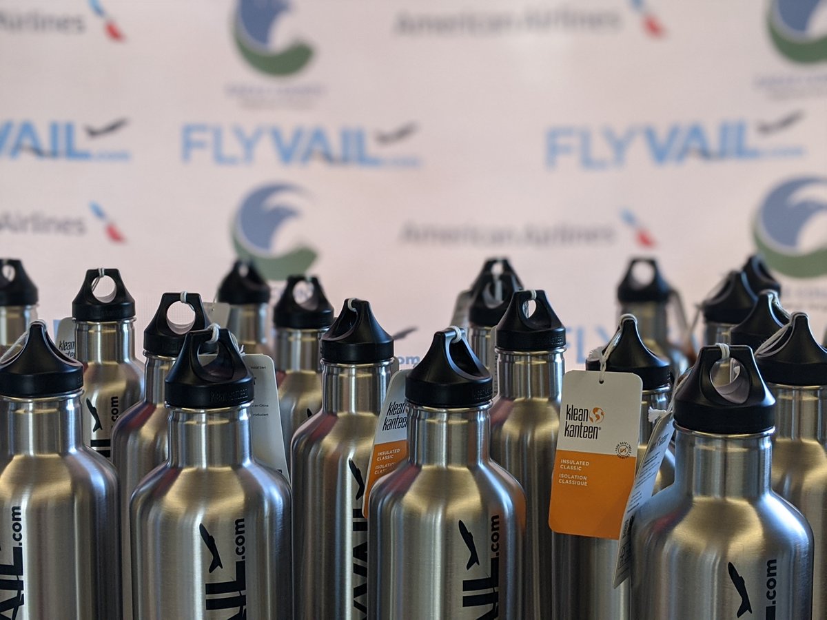 EGEairport's tweet photo. Another ribbon cutting ceremony at #EGE! We welcomed our INAUGURAL @AmericanAirlines @PHLAirport flight today! Celebrating with passengers as we hand out treats and prizes! #Thankyou to Commissioner @KChandlerHenry and County Manger Jeff Shroll for joining us!#FlyEGE https://t.co/OhI1XhIgir