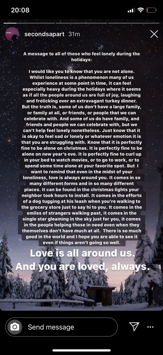 So many people struggle at Christmas. Worth a read
