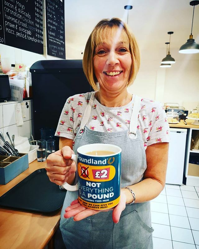 Harpers_Shop's tweet photo. After an utterly bonkers busy day, there's nothing our beautiful Dawny loves more than a cuppa - mug courtesy of Master Bedford 😁😂 - thank you all for visiting today, it was crazy busy day ❤️🤪🌲 We are open tomorrow 11-3 
Monday 9 - 5 
Christmas Eve -… https://t.co/A68vlmCZPO https://t.co/N06tgyGz8p