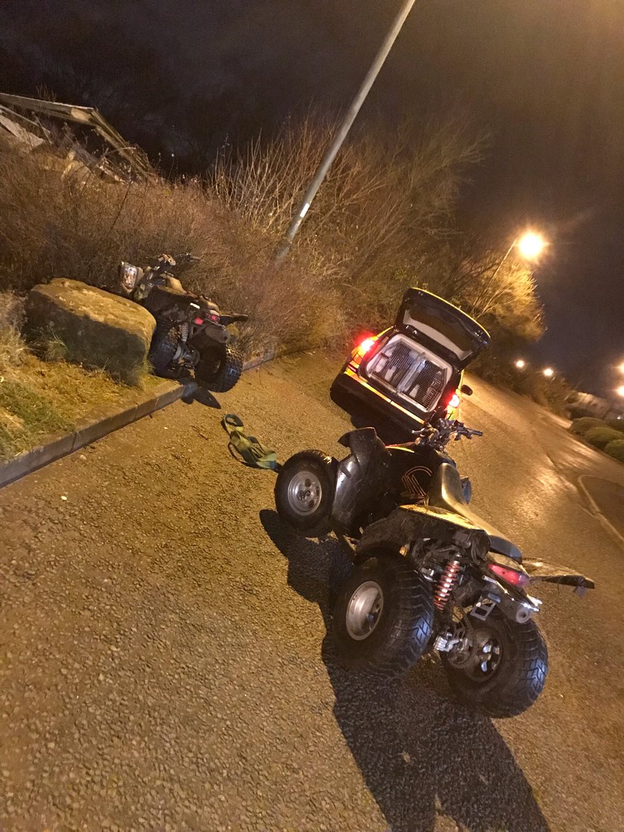 LancsPolDogUnit's tweet photo. PD Rhykers mums spider senses led them to Two stolen Quad bikes having just been dumped. PD Rhyker tracked to a place of residence from the bikes where enquires are ongoing. #team3dogs @HyndburnPolice @LancsTacOps #areyoutheowner🐕👌🏻 https://t.co/wp6cz9GXcd