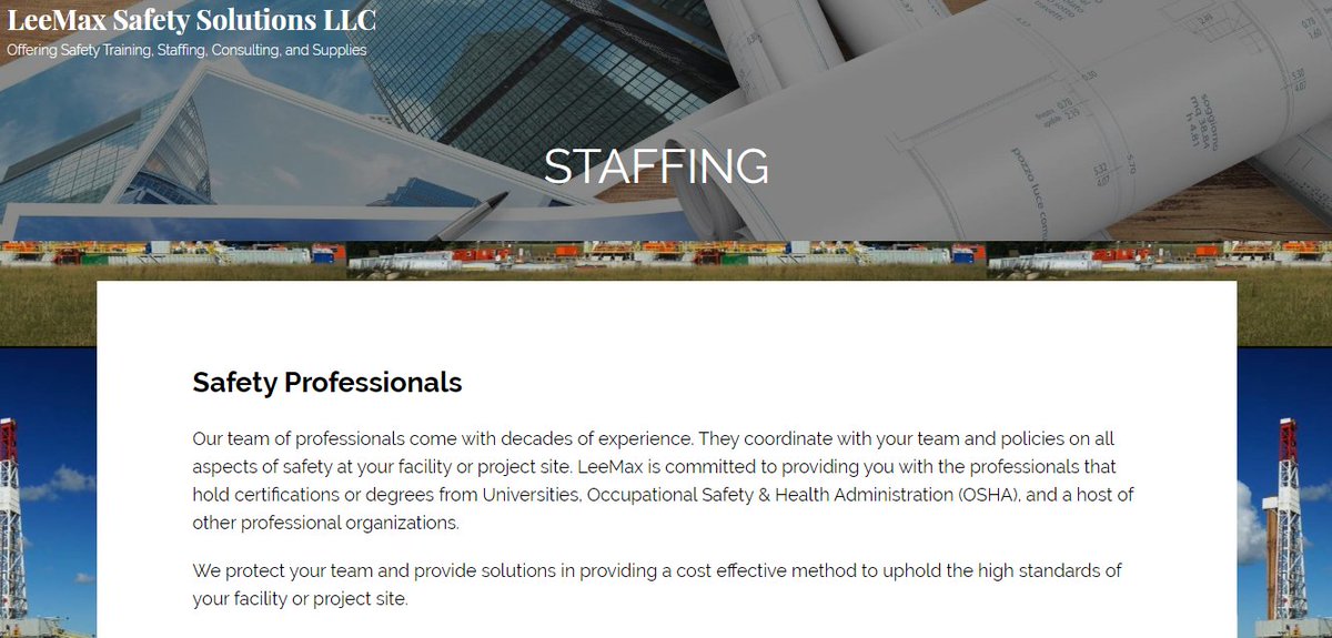 LeeMax Safety Solutions LLC
Site Safety Staffing
leemaxss.com/staffing/
leemaxss.com
(410) 512-6618 MD, DC, VA, DE, NJ, NY
(681) 229-1457 WV, PA, OH, IN, KY, NC 
#baltimore #safetysolutions #safetystaffing #safetyleadership #inspirationalleader