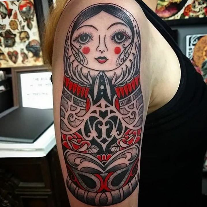 Traditional Russian Doll Tattoo