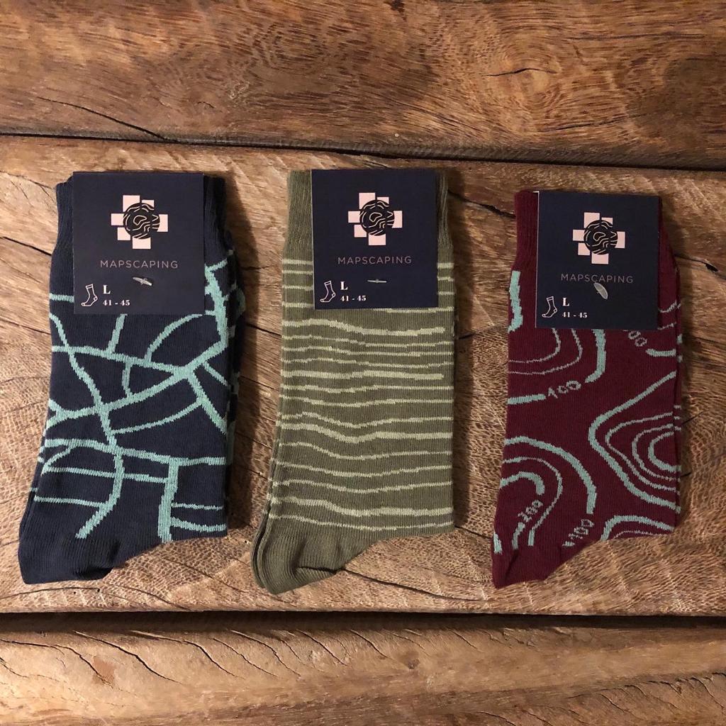 MapScaping's tweet photo. Introducing map socks! #geographyteacher #geographer #GIS #geopspatial https://t.co/rXogITIQm8 https://t.co/GFtRUQ1Ohb