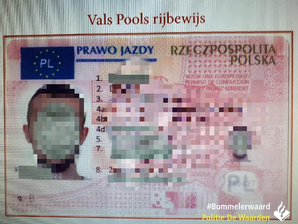 Man uit Zuilichem met vals rijbewijs, en onder invloed van de sloot in -..