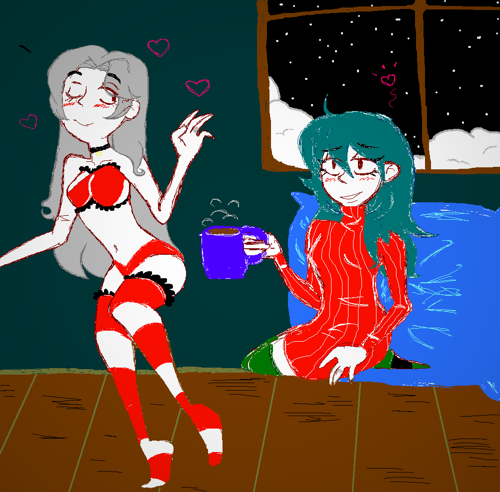 princepennystar's tweet photo. Heres my Secret Santa gift to @charbartt for some spicy Edeleth content, done in MS Paint!!! 🤭💝
Edelgard and Byleth are snowed in and happily married hee hee
Merry Holidaymas!!! 🎉 https://t.co/BzBz0kHD1N