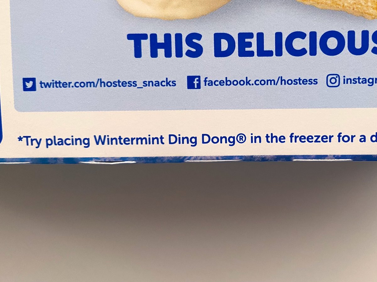 cabel's tweet photo. Hostess didn’t get that Frozen II license but that ain’t gonna stop ‘em!

(Still, they’re so scared of Disney’s lawyers that they put an asterisk on the word FROZEN to explain they mean PUT IN A FREEZER) https://t.co/XHTc8MepGn