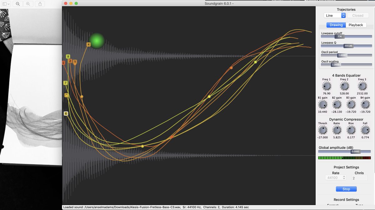 AdulauA's tweet photo. Starting to use Soundgrain from @AjaxSoundStudio to map in a soundscape my current photography and drawing experiments.  It's a solid piece of open source software. https://t.co/zYcfIUTdvg https://t.co/qnHb3oWC2R
