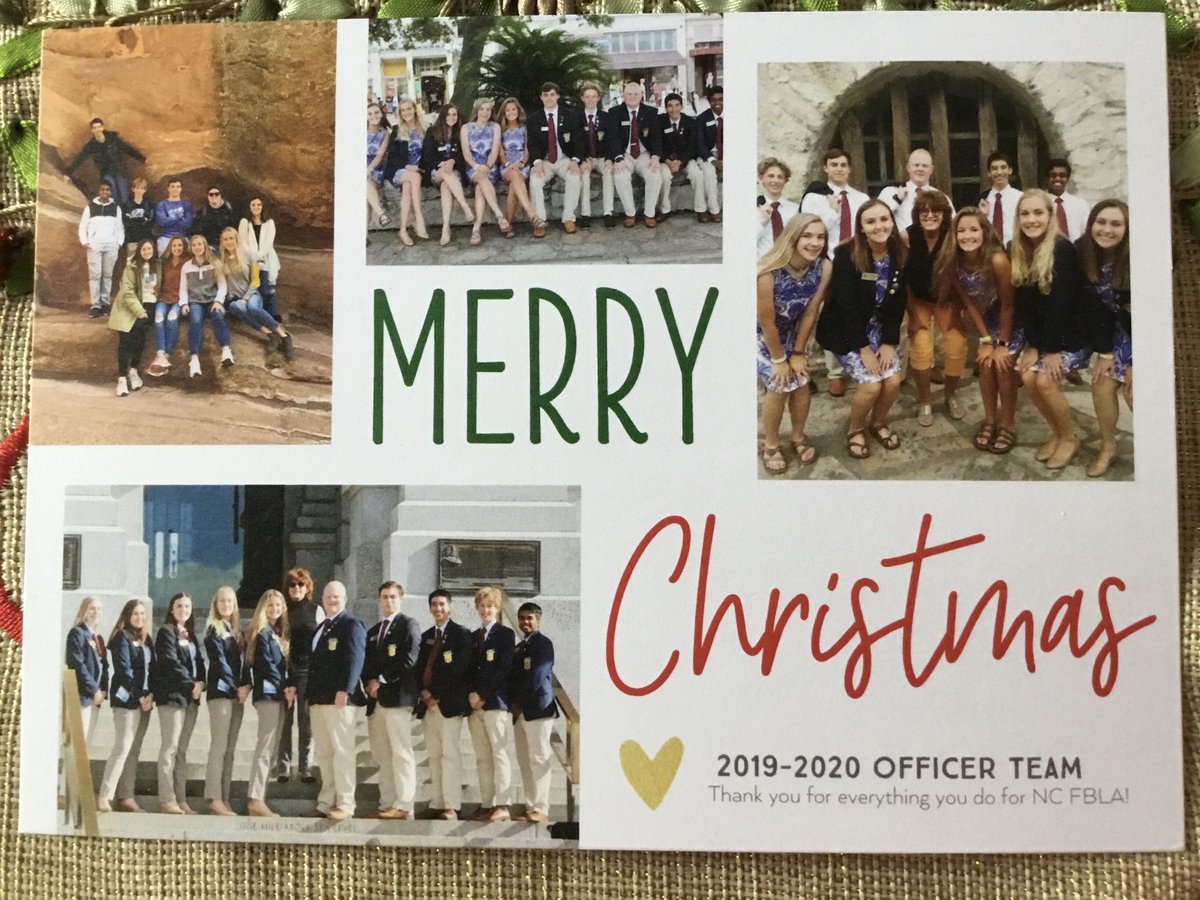 Merry Christmas from this year’s NC FBLA State Officer Team!