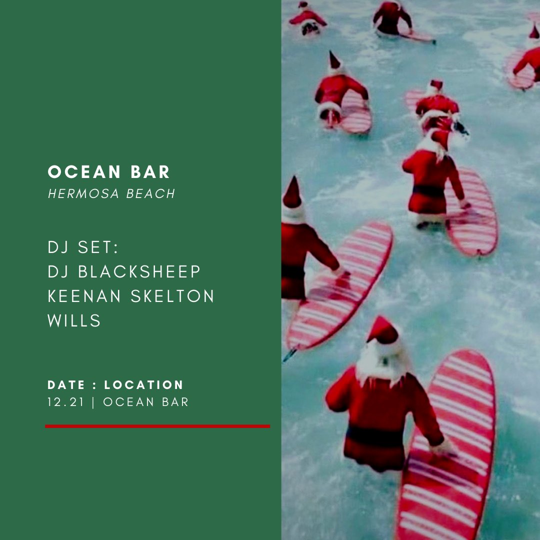 AltaHouseHB's tweet photo. SATURDAY NIGHT at OCEAN BAR | 12.21.19 with resident @djblacksheep_ and @keenan_skelton and @hwilso23 | HAPPY HOLIDAZE 🎄 
.
.
.
.
#oceanbarhb #hermosabeach #southbay #deephouse #southbaylocal #california #househeads #southbaydjs https://t.co/cnrGU8gLwD