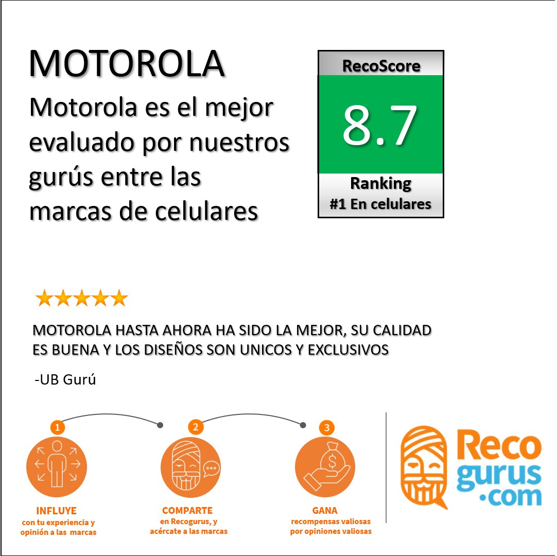 recogurus's tweet image. Motorola recien lanzo su teléfono de pantalla flexible, nuestros gurús creen que es el numero 1 en el rank de celulares. Si crees que tu smartphone es mejor, ven a nuestro sitio y cuéntanos tus experiencias. 
Dale click  bit.ly/2Z0IUq1
#motorola #helloMoto #smartphone