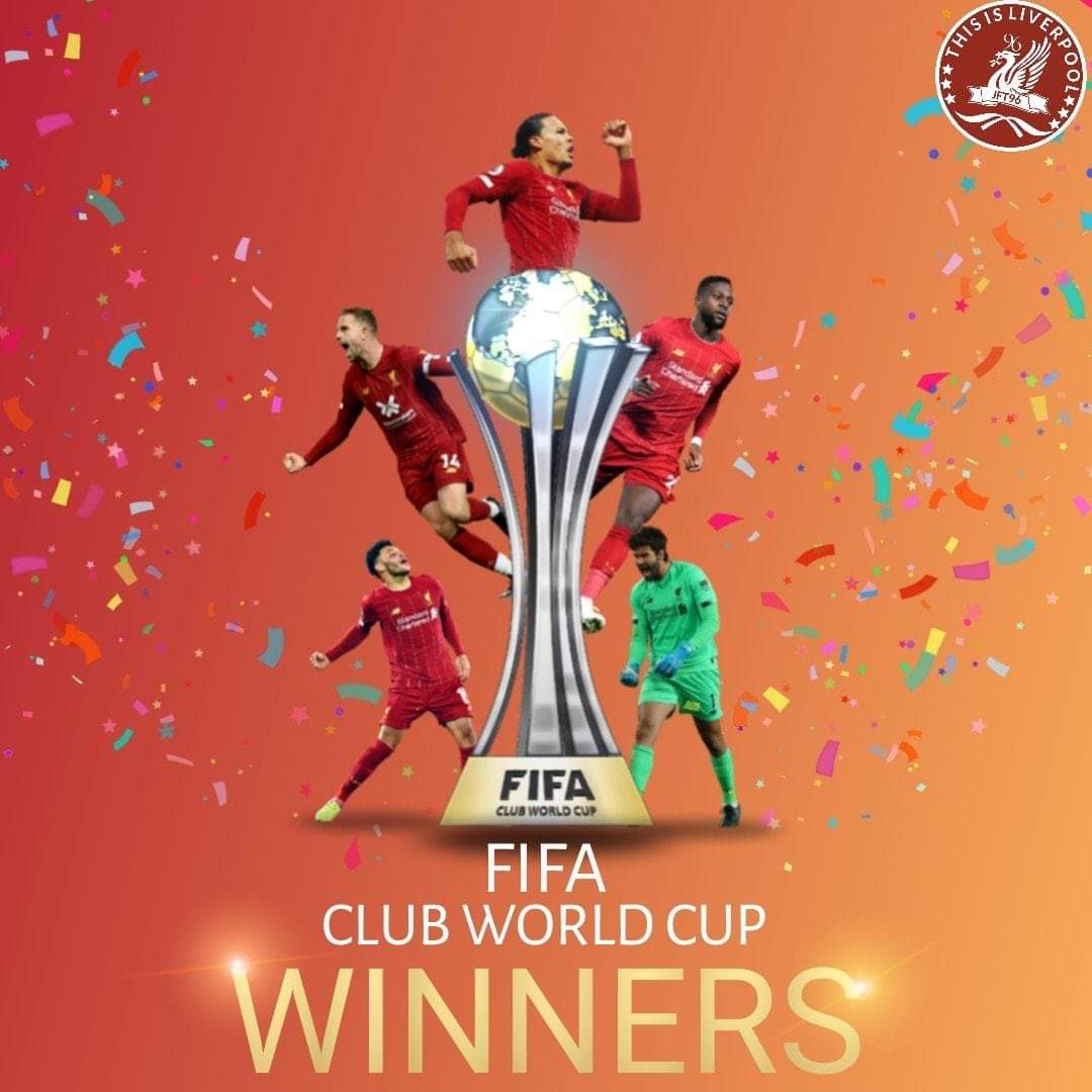jodymac81's tweet photo. CLUB CHAMPIONS OF THE WORLD
#Liverpoolfc https://t.co/UHTVJNGbho