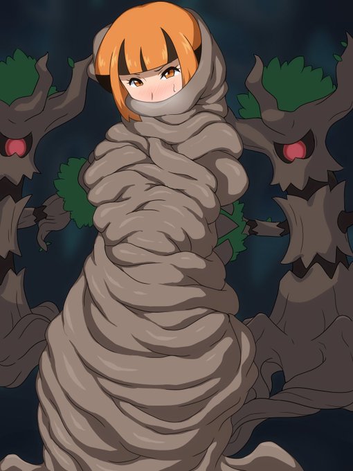 オーロットの操る樹木に拘束されたナタネさん 