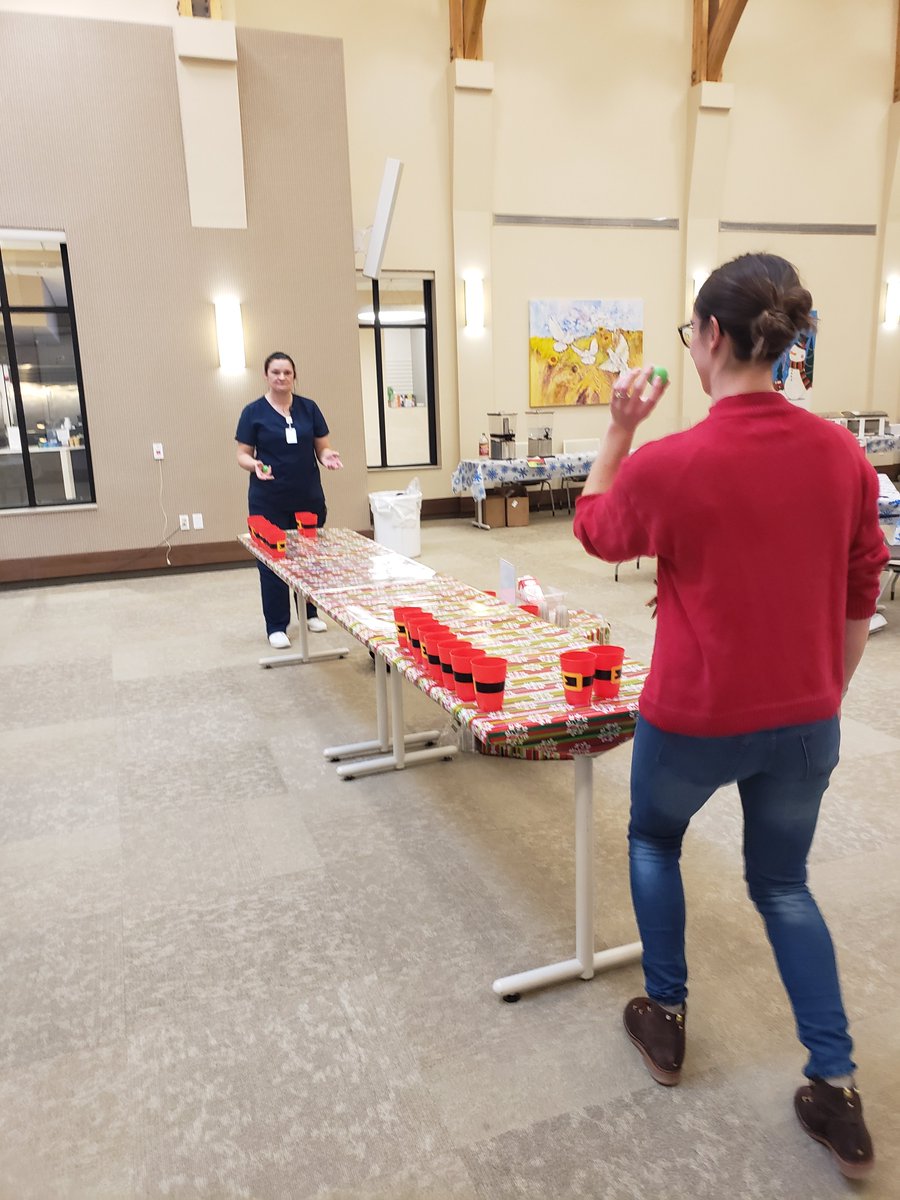 Eventidesharily's tweet photo. This year's holiday party was a blast! Staff gathered to bond, enjoy food, play games and win prizes.🤗 #EventideFargo #HappyHolidays https://t.co/PRk0U6meH4